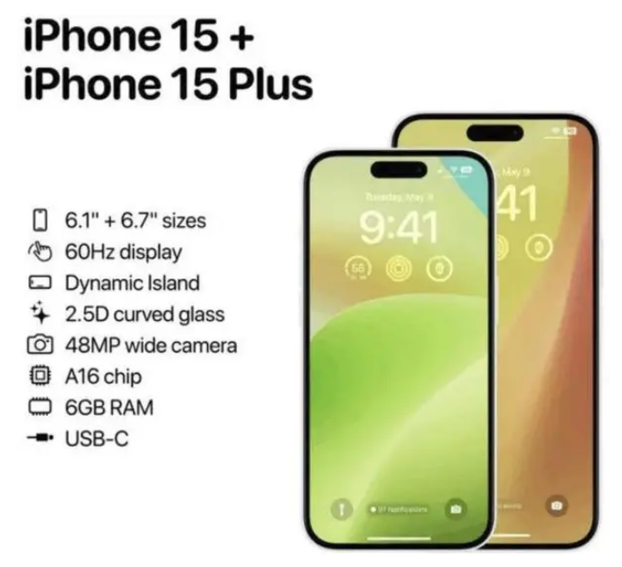屏边苹果15维修服务分享iPhone15有哪些机型 